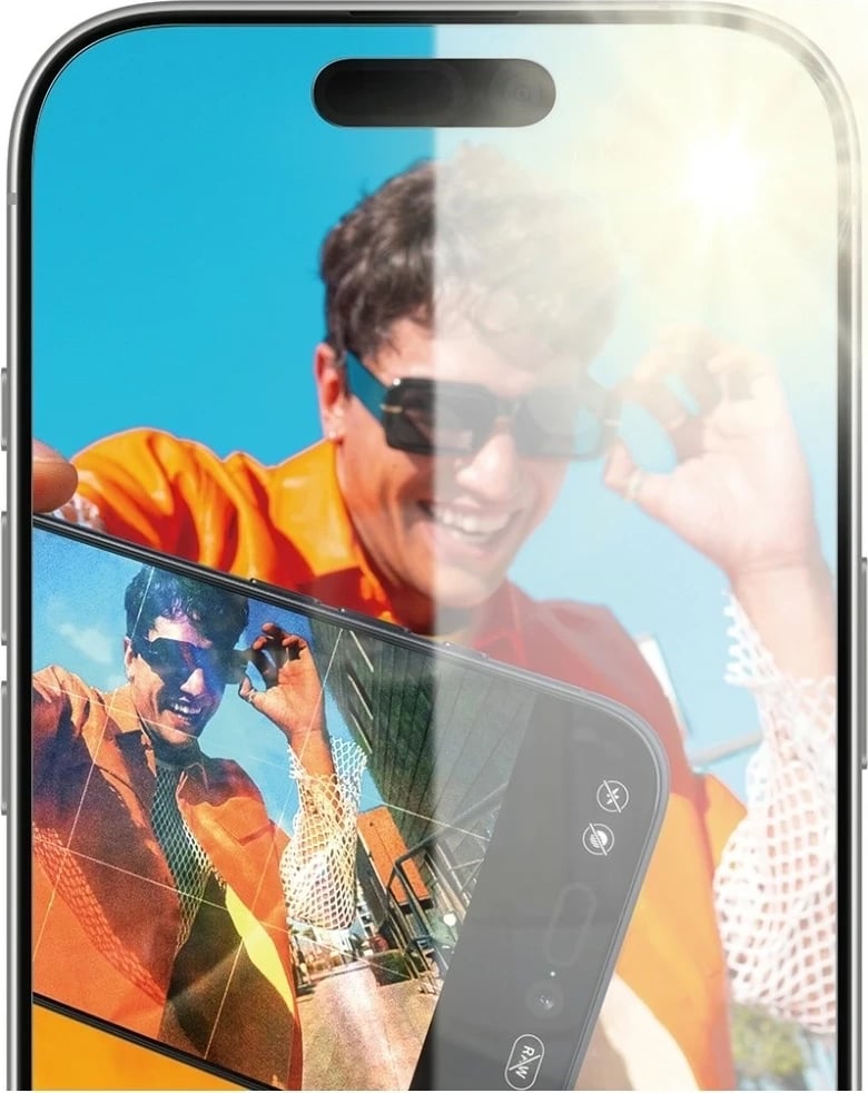 Xham mbrojtës PanzerGlass Armor Anti-Reflective EasyAligner për iPhone 16 Pro/17, transparent