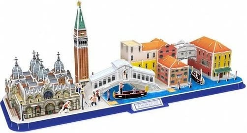 Puzzle 3D Cubic Fun City Line Venice, 126 pjesë