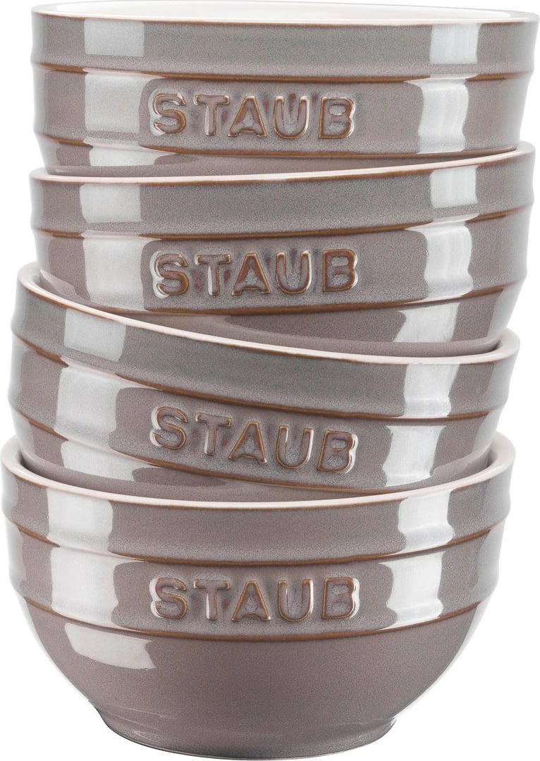 Set tasash STAUB 14 cm, gri antike, 4 copë