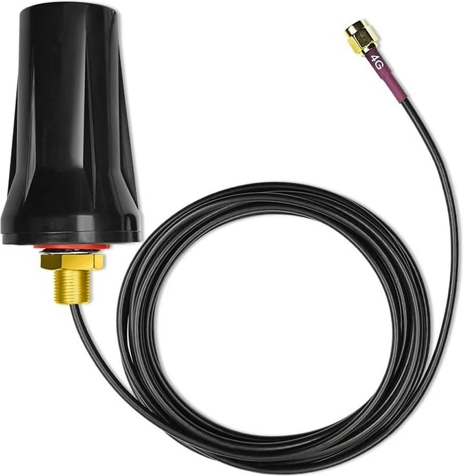 Antenë 4G LTE Qoltec 57042, omnidireksionale, 7dBi, SMA, e zezë