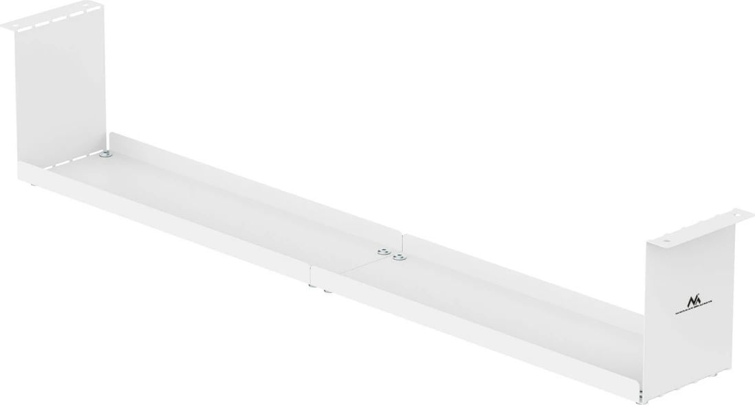 Organizues kabllosh Maclean MC-107 W, nën tavolinë, çelik, Bardhë