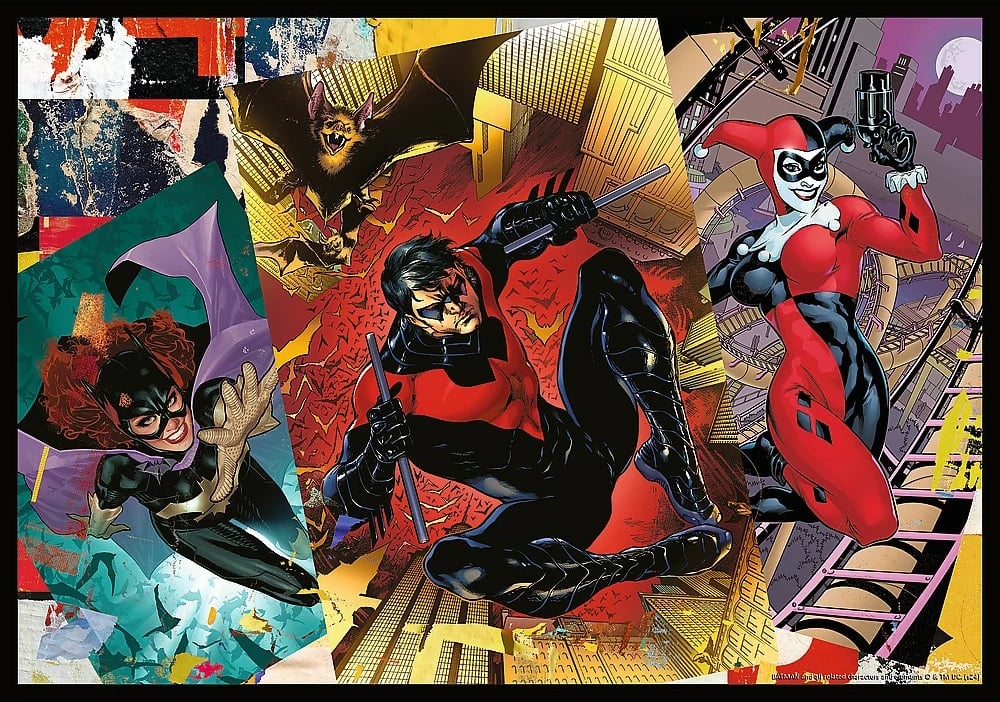 Puzzle Batman Trefl 4x250 pjesë, për fëmijë, shumëngjyrëshe, set Puzzle Batman Trefl 4x250 pjesë, për fëmijë, shumëngjyrëshe, set