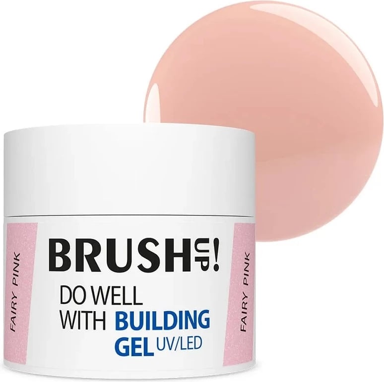Xhel ndërtues për thonj BrushUp! Do Well with Building Gel për femra Fairy Pink 12g