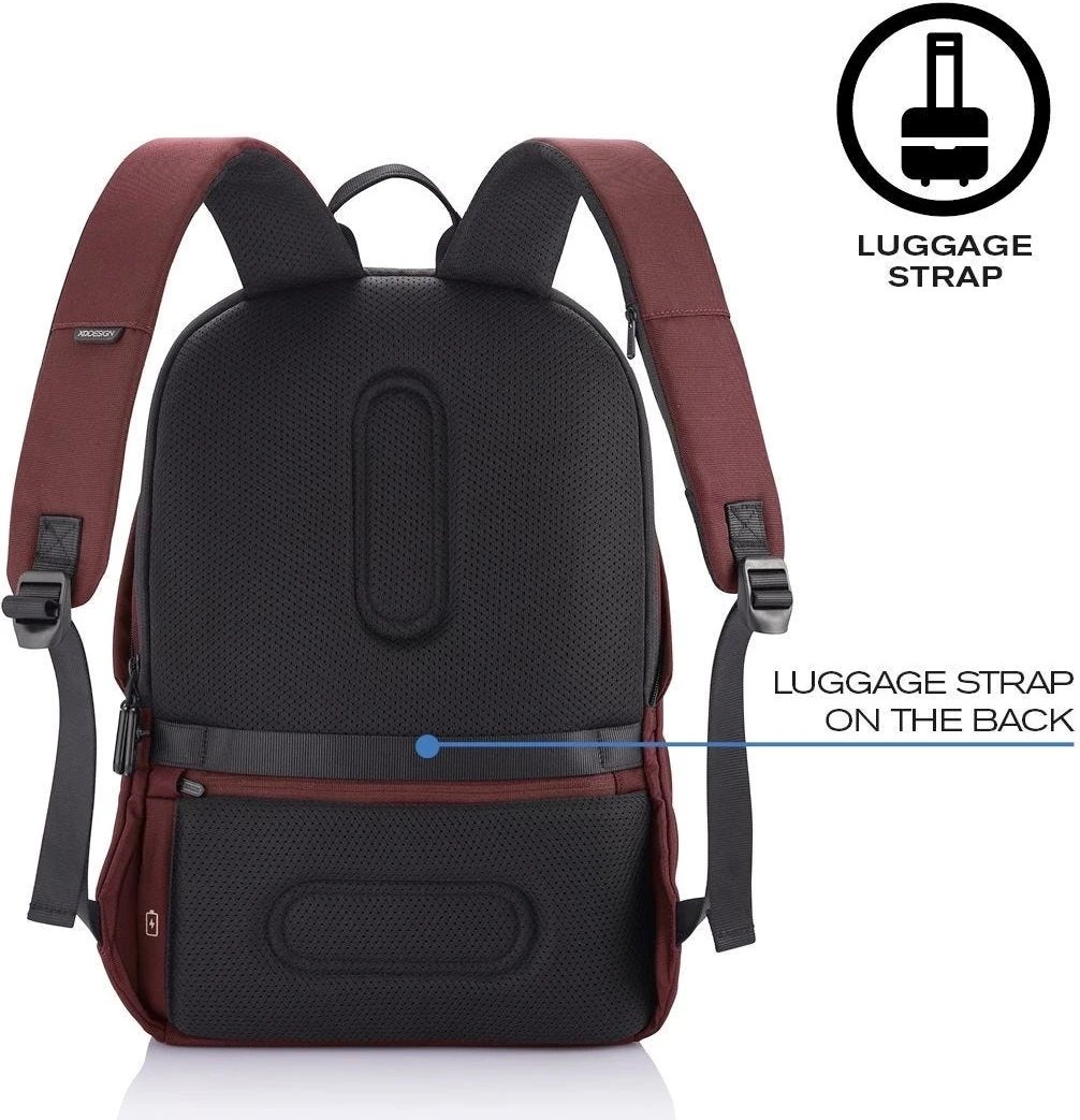 Çantë shpine për laptop XD Design, 15.6", e kuqe