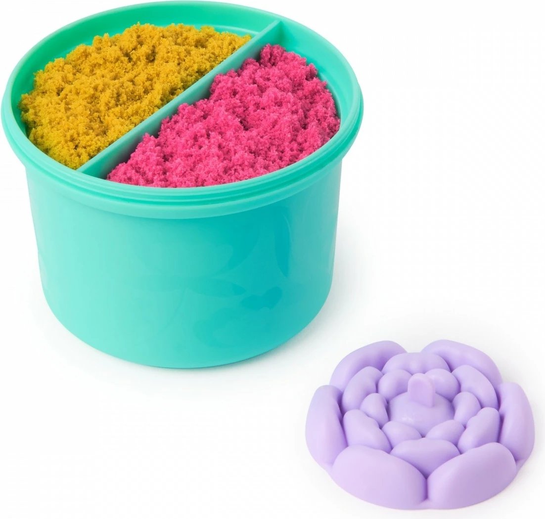 Set rërë kinetike Spin Master Kinetic Sand Flower SquishBlossom, 240g, 2 ngjyra