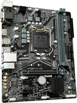 Pllakë amë Gigabyte H410M H V2, Socket LGA 1200, ATX, bronzë