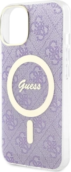 Mbështjellës Guess 4G MagSafe për iPhone 14, vjollcë