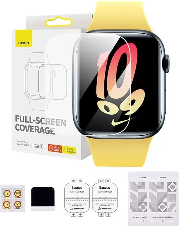 Film mbrojtës Baseus NanoCrystal për AP Watch 7/8, 41mm, Transparent