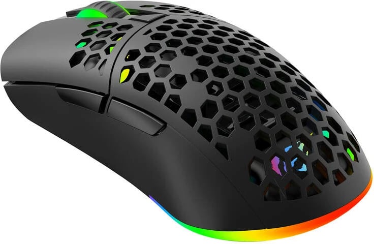 Maus gaming Havit MS1036 me kabllo, RGB, 7200 DPI, i zi