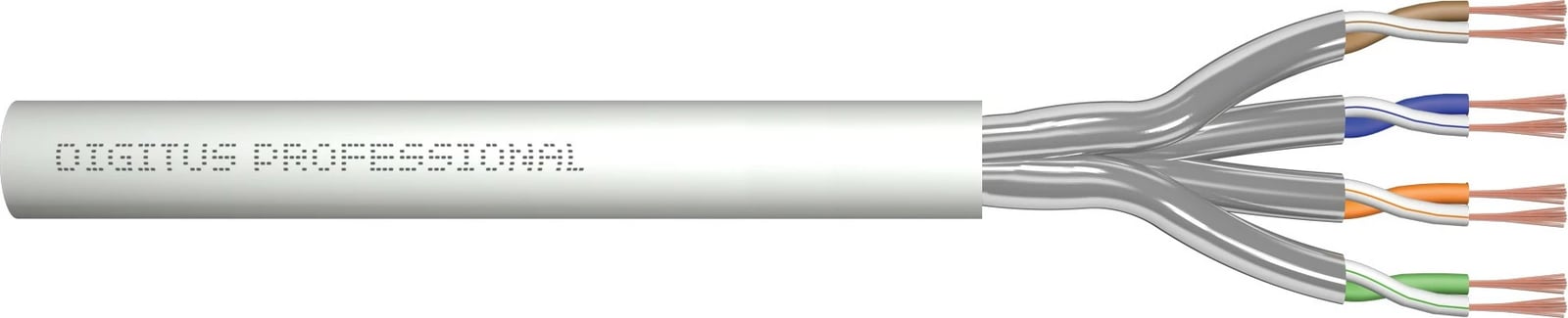 Kabllo rrjetit Digitus CAT 6A U/FTP, 100m, bakër, LSZH, gri