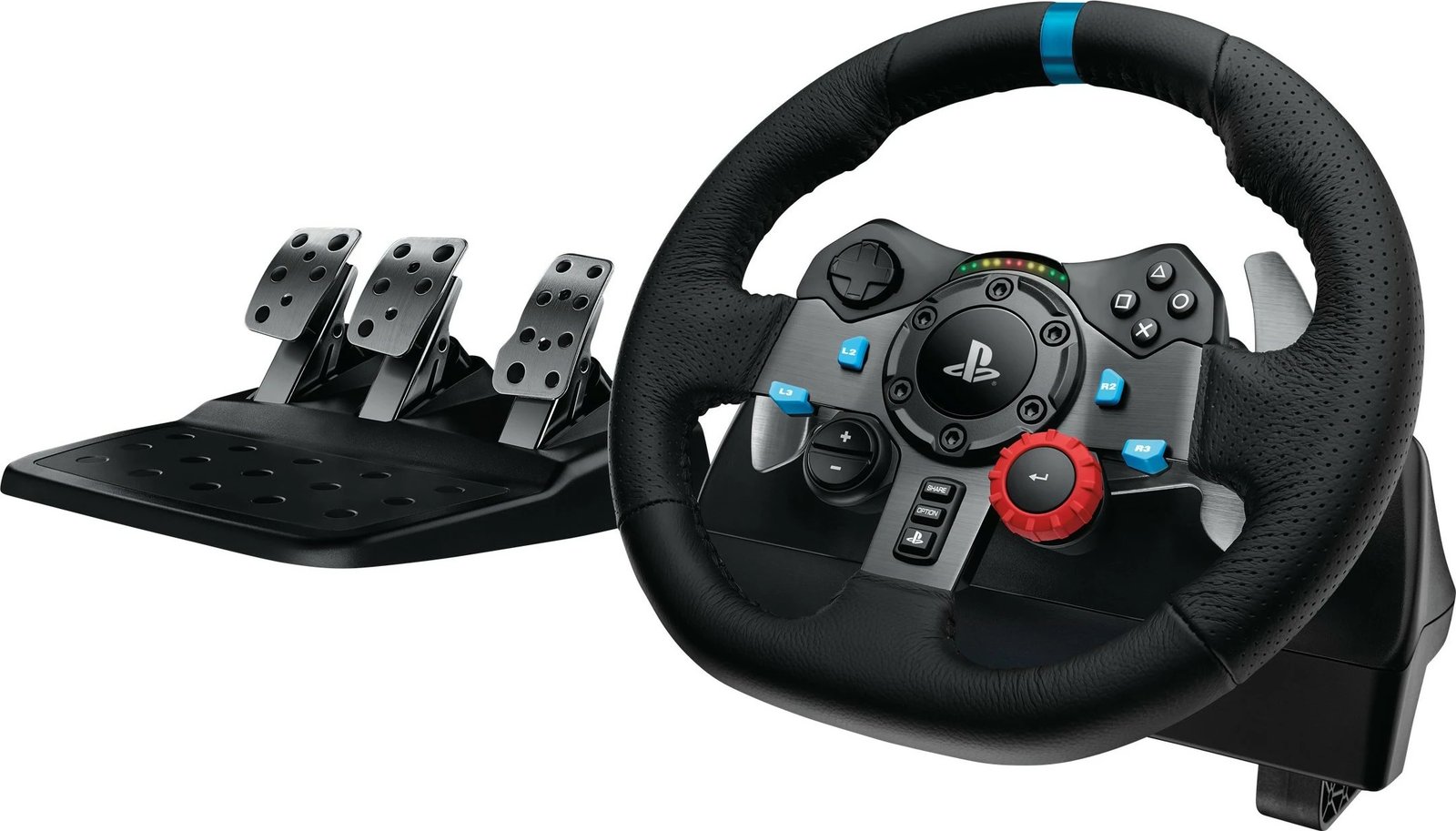 Timoni i garave Logitech G G29 Driving Force, PlayStation 5 dhe PlayStation 4, USB 2.0, i zi