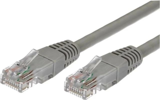 Kabllo rrjeti Patchcord TB Cat.5e, 1m, RJ45, set 10 copë, Gri