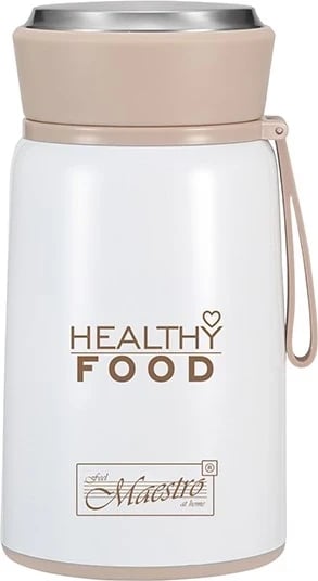 Termos për ushqim Maestro, 0.8L, i bardhë