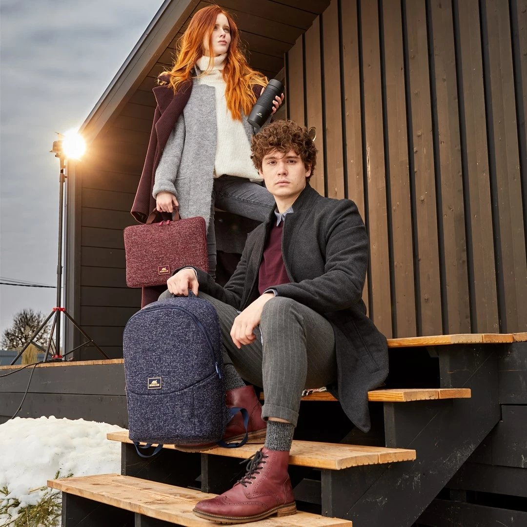 Mbështjellës laptopi RivaCase Anvik 13.3", me dorezë, i papërshkueshëm nga uji, i kuq