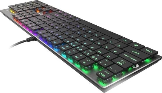 Tastierë Genesis Thor 420, RGB, mekanike, USB, argjendtë