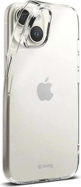 Mbështjellës CRONG Crystal Slim Cover për iPhone 15, Transparent