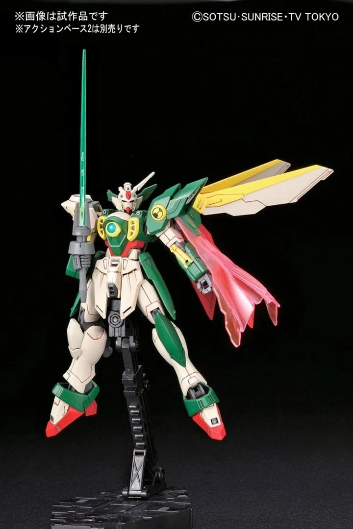 Model BANDAI HGBF 1/144 Wing Gundam Fenice, Gjelbër