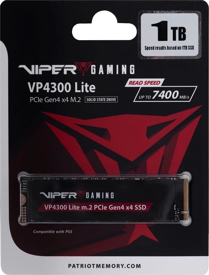 Patriot Memory VP4300 Lite M.2 1 TB PCI Express 4.0 NVMe