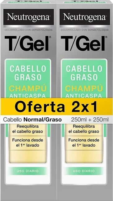 Shampon kundër zbokthit Neutrogena T-Gel Anti-Dandruff unisex 2x250ml