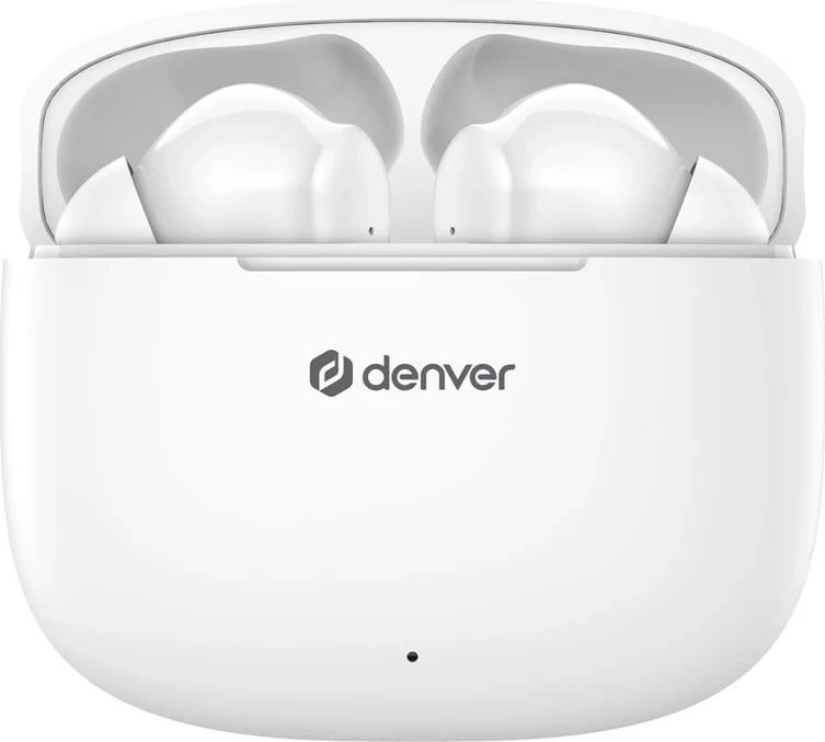 Kufje Denver TWE-48W True Wireless Stereo, Bluetooth, të bardha