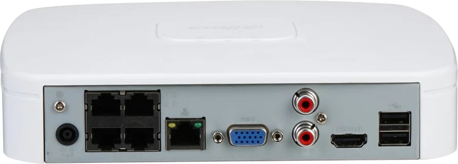 Regjistrues IP DAHUA NVR2104-P-4KS3, 4 kanale, 20TB, Bardhë