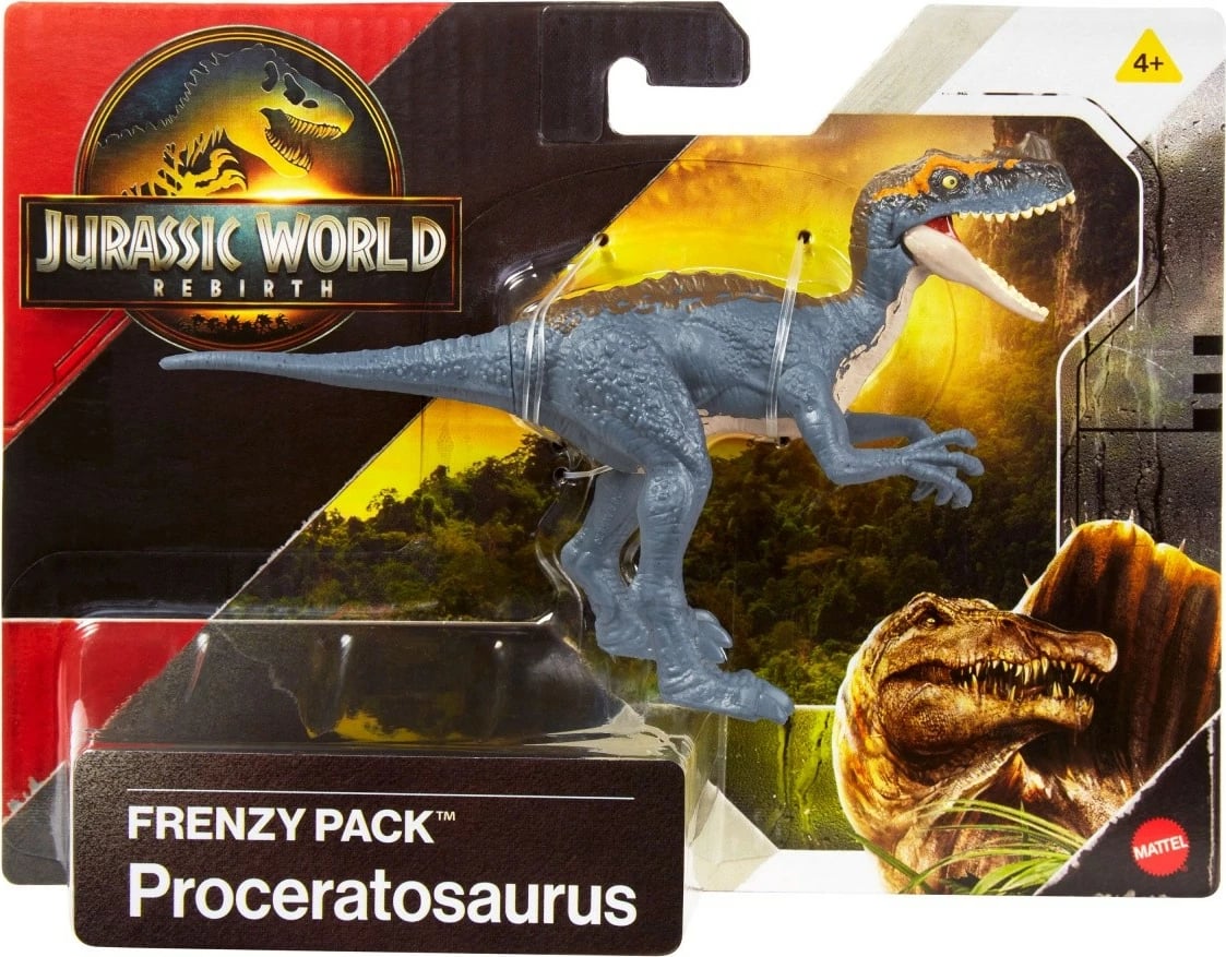 Figurë aksioni Jurassic World Mattel Proceratosaurus, plastikë, gri