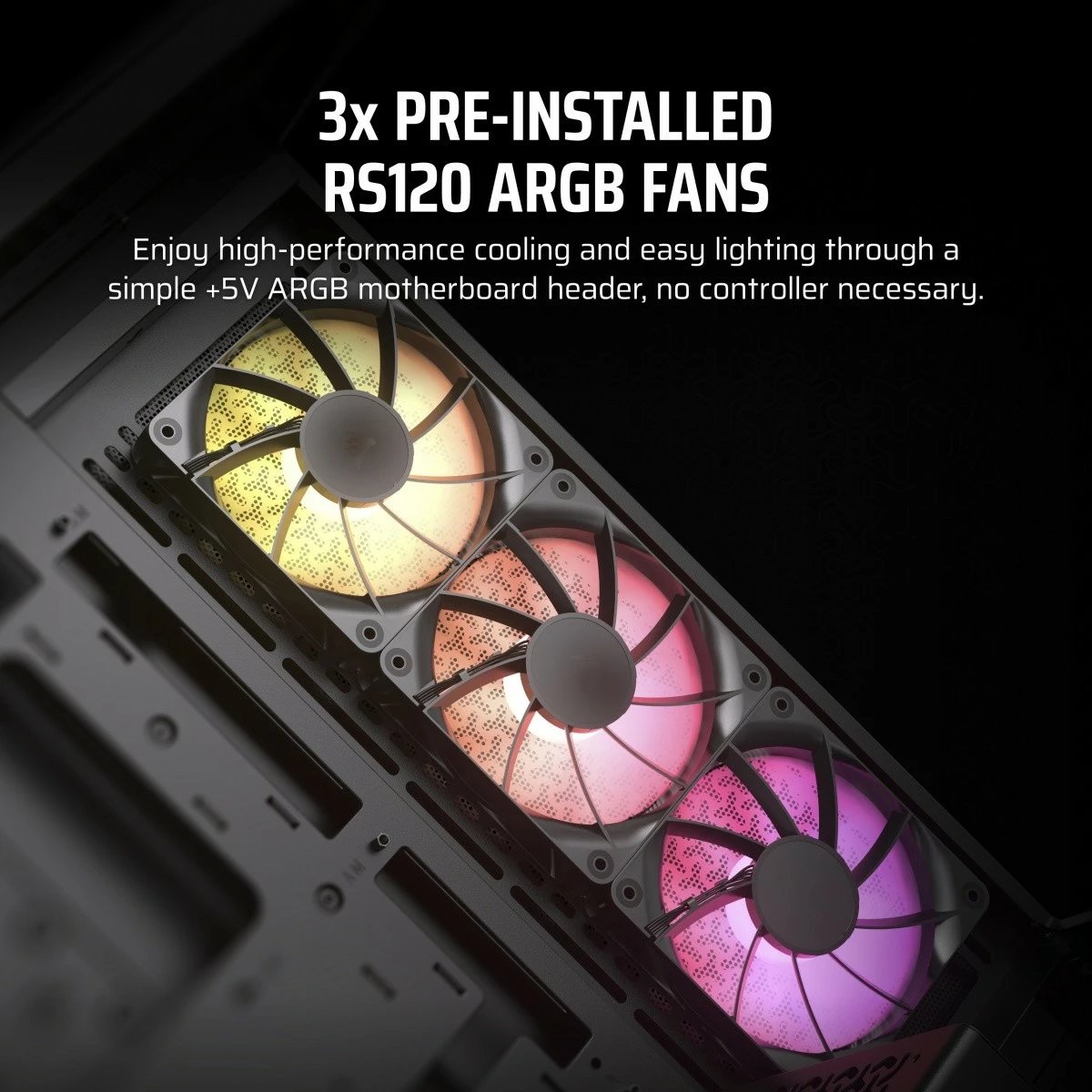Kasë Corsair 3500X ICUE LINK RGB TG, Midi Tower, e zezë