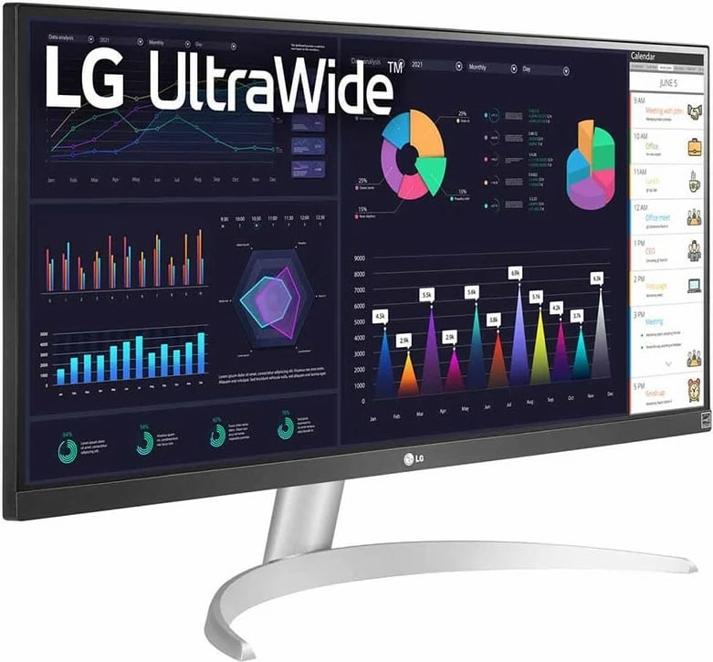 Monitor LG 29WQ600-W, 29 inç, UltraWide, Full HD, bardhë