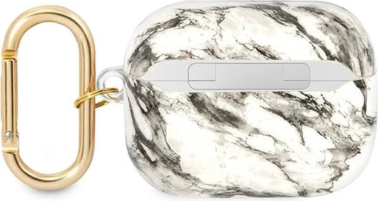 Mbështjellës Guess GUAPHCHMAG për AirPods Pro, Marble Strap Collection, Gri