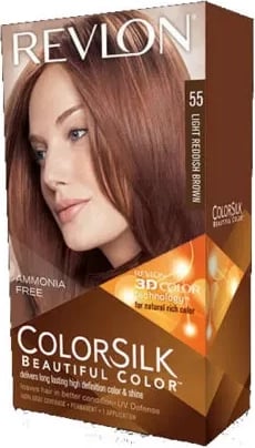 Ngjyrë flokësh Revlon Colorsilk Ammonia Free 55 Light Reddish Brown unisex