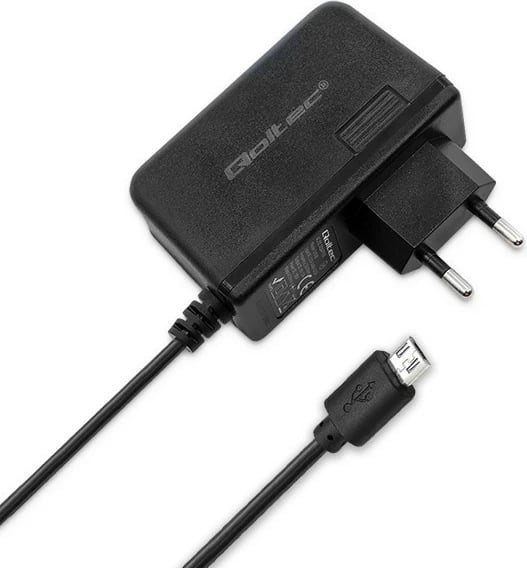 Karikues Qoltec 15W, 5V 3A, me micro USB, i zi
