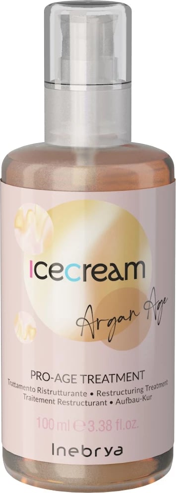 Trajtim për flokë Inebrya Ice Cream Argan Age për femra, 100ml
