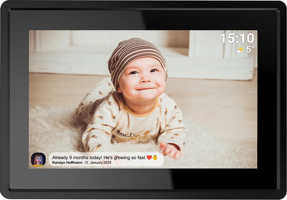 Kornizë digjitale Denver Frameo PFF-1021B, 10.1", 16 GB, e zezë Kornizë digjitale Denver Frameo PFF-1021B, 10.1", 16 GB, e zezë