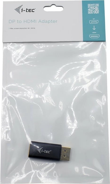 Adapter i-tec DisplayPort në HDMI 4K/60Hz, i zi