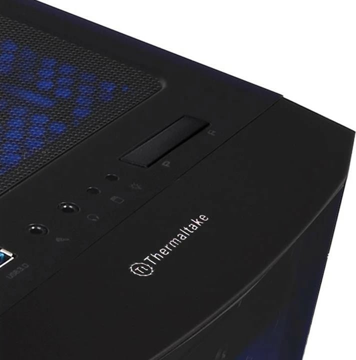 Kasë Thermaltake Versa J25 TG RGB, Midi Tower, xham i temperuar, e zezë