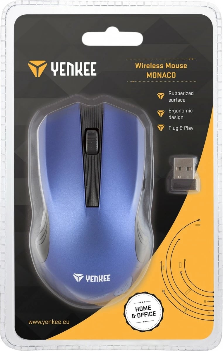 Maus wireless YENKEE Monaco YMS 2015BE, 2.4GHz, 1000 DPI, i zi/blu