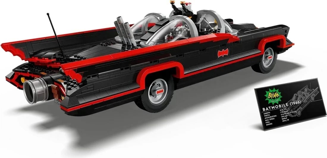 Set LEGO Batman 76328 Batmobile nga Seriali Klasik TV