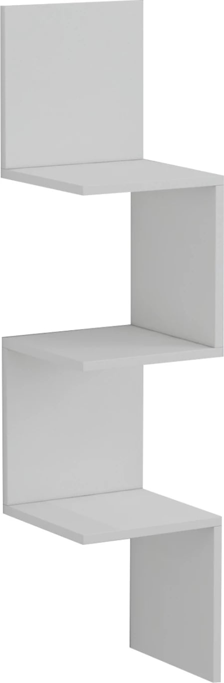 Rraft këndor MELAMINE, i bardhë