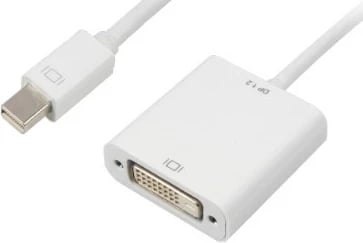 Adapter kabllo Sharkoon mini DisplayPort në DVI, 15cm, bardhë