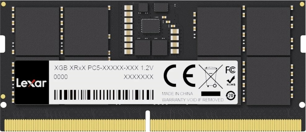 RAM Memorje Lexar LD5S16G56C46ST-BGS, 16GB, DDR5 SODIMM, 5600MHz, CL46, për laptop
