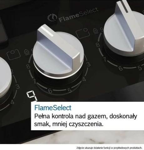 Pllakë gazi Bosch PPP6A2I40, xham, 4 zona, e zezë