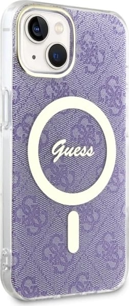 Mbështjellës Guess 4G MagSafe për iPhone 14, vjollcë