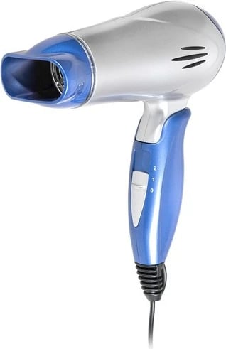 Tharëse flokësh, Lafe, SWS-001.1, 1200 W, 3 shpejtësi, dorezë palosëse, me koncentrator, blu/argjendtë