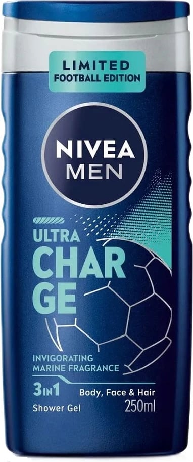 Shower Gel për meshkuj Nivea Men Ultra Charge 250ml