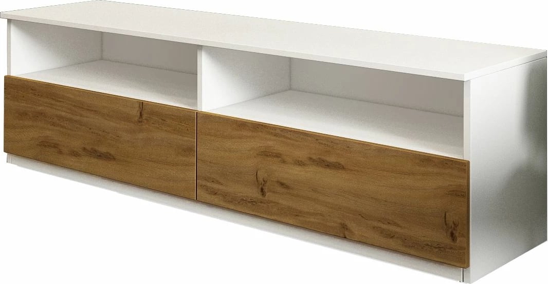 Konsolë TV, ngjyrë e bardhë dhe natyrale, Skye Decor, Centra