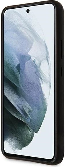 Mbështjellës Mercedes Silicone për Samsung Galaxy S22, i zi