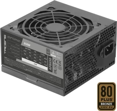 Furnizues energjie Tacens Anima APB650, 650 W, ATX, E zezë