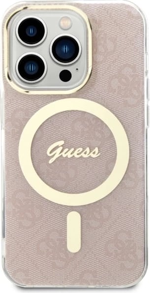 Mbështjellës Guess 4G MagSafe për iPhone 14 Pro 6.1", Rozë
