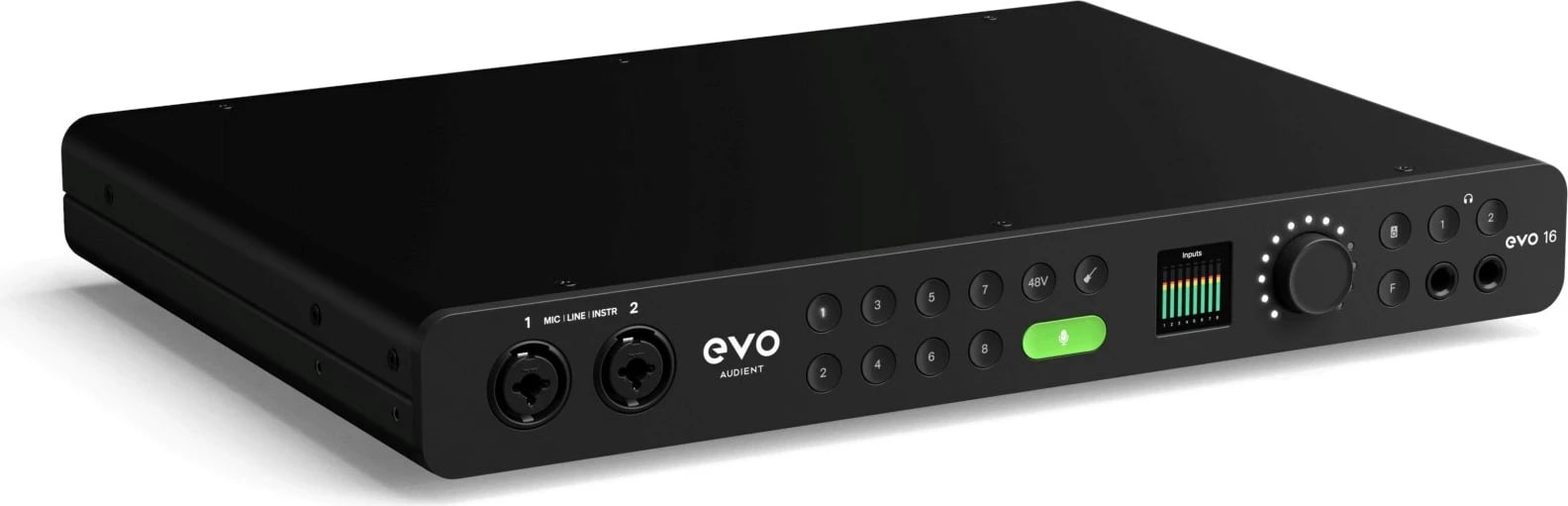 Audio interface Audient EVO16, 8 hyrje XLR/TRS, 24 bit, USB-C, e zezë