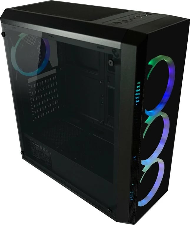 Kasë LC-Power 703B Quad-Luxx, midi tower, RGB